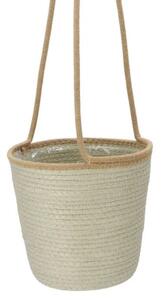 Závesný košík z mmorskej trávy Laos Pistacio - Ø 23*22/80 cm - daan kromhout