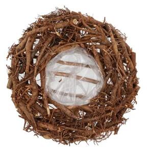 Hnedý kvetináč veniec z koreňov Root Wood - Ø 30 cm - daan kromhout