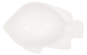Malá biela mištička v tvare rybky M - 12 * 8 * 4 cm / 50 ml - Clayre & Eef