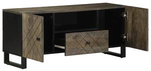 TV skrinka, čierna 105x33x46 cm, mangový masív