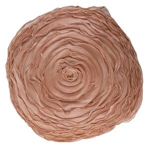 Béžový okrúhly vankúš v tvare kvetu Bella - Ø 40 cm - Mars & More