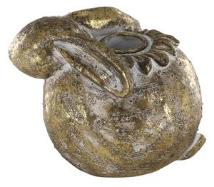 Mosadzný antik svietnik králik na úzku sviečku Rabbi - 11*8*9 cm - Chic Antique