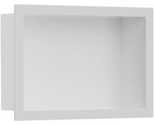 CERANO - Zápustná polička/nika s okrajom do obkladu - biela matná - 30x20x10 cm