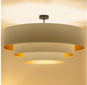 Brilagi - Prisadený luster LUNETA 3xE27/60W/230V pr. 80 cm krémová/zlatá