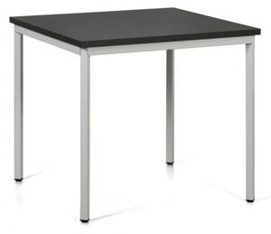 Jedálenský stôl TRIVIA, svetlo sivá konštrukcia, 800 x 800 mm, wenge