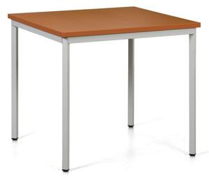 Jedálenský stôl TRIVIA, svetlo sivá konštrukcia, 800 x 800 mm, čerešňa