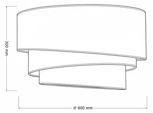 Brilagi - Stropné svietidlo TRIO 3xE27/60W/230V priemer 60 cm hnedá/béžová/biela