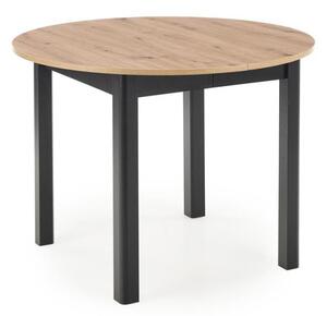 Jedálenský stôl CALMIO dub artisan/čierna
