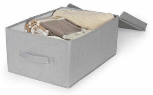 Compactor Skladací úložný kartónový box Wos, 30 x 43 x 19 cm, sivá