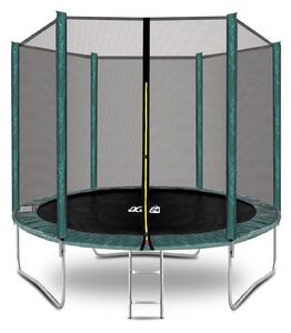 Aga SPORT TOP 250 cm Dark Green + ochranná sieť + schodíky