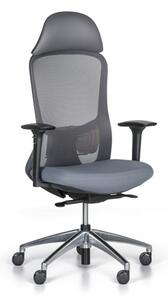 Kancelárska stolička SEAT, sivá