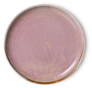 Rustikálne ružový porcelánový dezertný tanier Chef - Ø 20*3 cm - HKLIVING