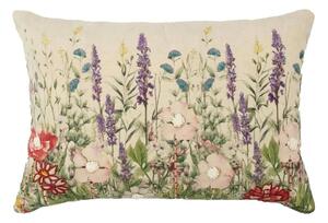 Béžový vankúš s divokými kvetmi Wild Flowers - 40*60*10cm - Mars & More