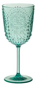 Modrá plastový pohár na nohe Aqua Blue - Ø 9*20 cm/ 400 ml - J-Line by Jolipa