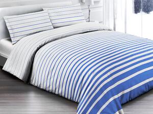Gipetex Natural Dream Talianská obliečka 100% bavlna Rigato blue - 220x200 / 2x70x90 cm