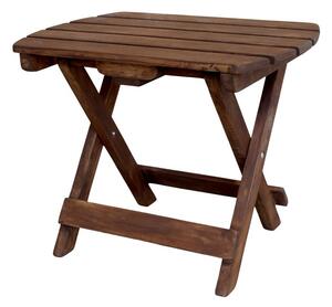 Hnedý skladací odkladací stolík Adirondack - 50*35*40 cm - Chic Antique