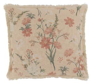 Ružová obliečka na vankúš s divokými kvetmi Aix Wild Flowers - 50*50 cm - Chic Antique
