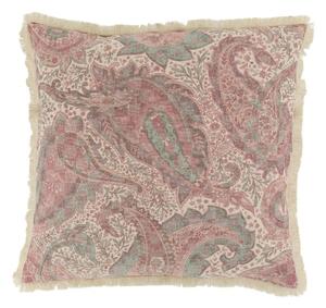 Ružová obliečka na vankúš paisley vzor Aix Wild Flowers - 50*50 cm - Chic Antique