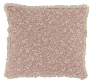 Ružová obliečka na vankúš s divokými kvetmi Aix Wild Flowers - 50*50 cm - Chic Antique