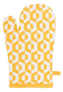Žltá bavlnená chňapka Tiseco Home Studio Hxagon