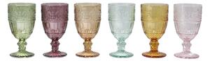 Set 6ks farebných pohárov na víno Saint-Émilion - Ø 7,5*14 cm / 230ml - Chic Antique