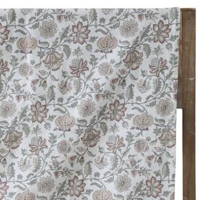 Krémový bavlnený obrus s kvetmi Aix Wild Flowers - 140*240 cm - Chic Antique