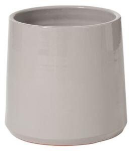 Šedý keramický obal na kvetináč - Ø 24*Ø 21*22 ​​cm - J-Line by Jolipa