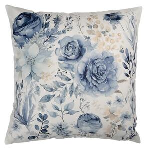Béžová obliečka na vankúš so srdcom z ruží Rose - 45*45 cm - Clayre & Eef