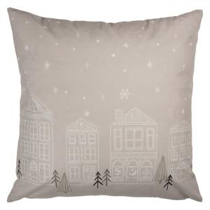 Béžová obliečka na vankúš Amsterdam Christmas - 45*45 cm - Clayre & Eef
