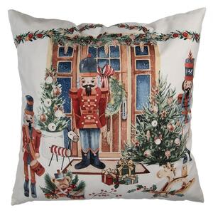 Obliečka na vankúš s Luskáčik Nutcracker Christmas - 45*45 cm - Clayre & Eef
