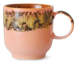 Béžovo-hnedý hrnček Coffee 70s Shell - 10 * 7 * 8cm / 250 ml - HKLIVING