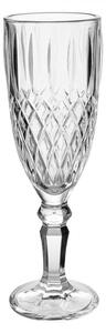 Transparentný pohár na šampanské Diamond - Ø 6*19 cm / 150 ml - Clayre & Eef