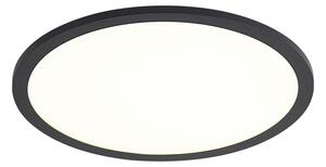Inteligentný LED panel čierny 40 cm vrátane LED stmievania na teplú farbu s diaľkovým ovládaním - Knob