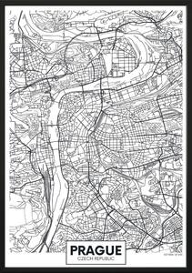 Plagát DecoKing Map Prague, 70 x 50 cm
