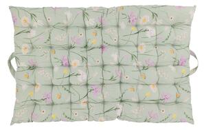 Zelený matrac s kvetmi Aix Quilt Wild Flowers - 60*100 cm - Chic Antique