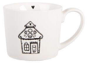 Hrnček s perníkovou chalúpkou Gingerbread Bliss - 12 * 8 * 7 cm / 275 ml - Clayre & Eef