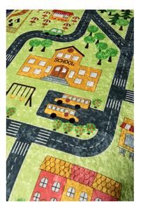 Detský koberec Green Small Town, 200 × 290 cm
