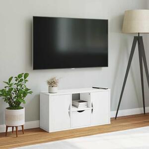 TV skrinka so zásuvkou ODDA Biela 79x24x40 cm masívna borovica