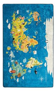 Detský koberec World Map, 100 × 160 cm