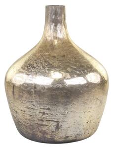 Zlatá ortuťová sklenená dekoračná váza Vissia - Ø 25*33 cm - Chic Antique