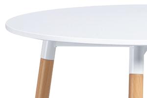Jedálenský stôl, biela matná mdf