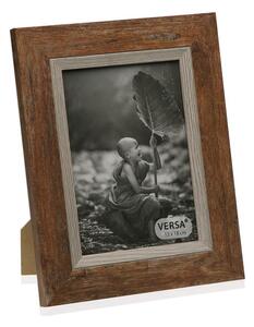 Rámček na fotografiu v drevenom dekore Versa Madera Marron, 20 x 25 cm