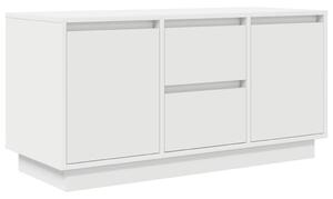 TV skrinka s LED svetlami Biela 100x41x50 cm