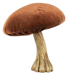 Zamatová dekorácia medená huba Mushroom - 10*10*10cm - Mars & More