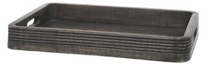 Granitový antik drevený servírovací podnos s uchami Tours Tray - 30*40 cm - Chic Antique
