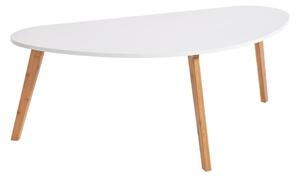 Biely konferenčný stolík Essentials Skandinávsky, dĺžka 120 cm