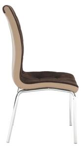 Štýlová jedálenská stolička, farba hnedá (k201229)