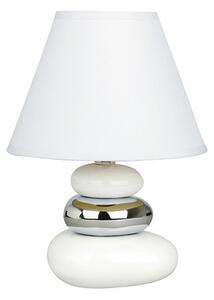 Stolná lampa Salem, bielo-strieborná, Rabalux 4949