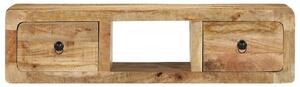 TV skrinka na stenu 100x32x25 cm masívne drevo hrubé mango