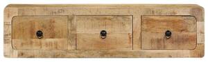 TV skrinka na stenu 100x32x25 cm masívne drevo hrubé mango